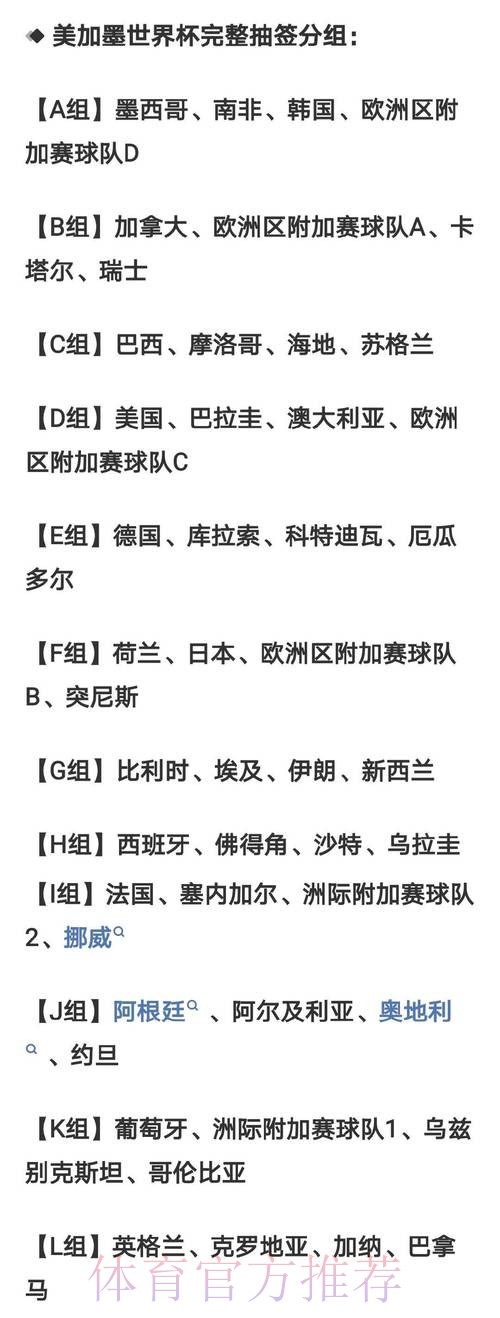 2026世界杯比分详细